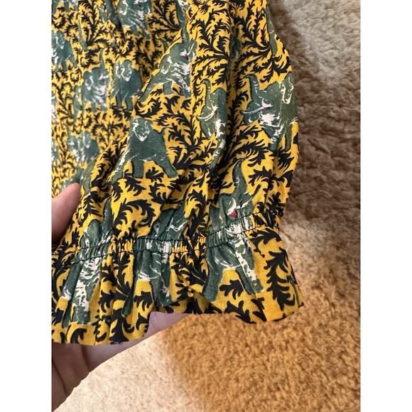 J. Crew Women’s Ratti Elephant Print Blouse Cotton NWT Size 4 Bohemian Milk Maid - Picture 8 of 16